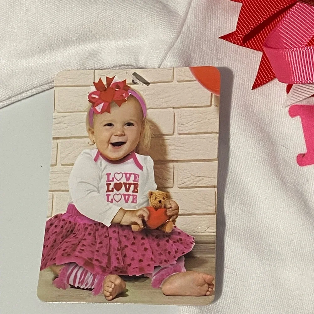 Baby Essentials Pink and White‎ 4 Piece LOVE Outfit